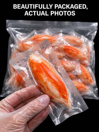 🤞High Protein Crab Leg Seafood Snack, Low Carb Friendly, Ready-to-Eat Ocean Flavor Treat