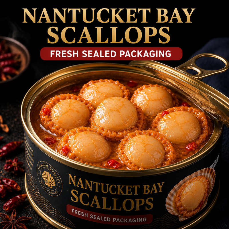 🌊High-protein, ready-to-eat scallop meat from Nantucket Bay Scallops-MHW